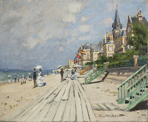 Monet: Beach At Trouville Print