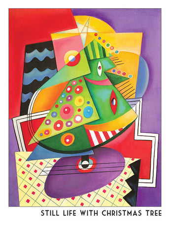 Picasso Still Life With Christmas Tree Holiday Cards