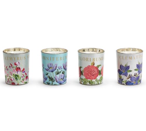 Vintage Fleur Candle Holder Filled with Floral Scented Wax