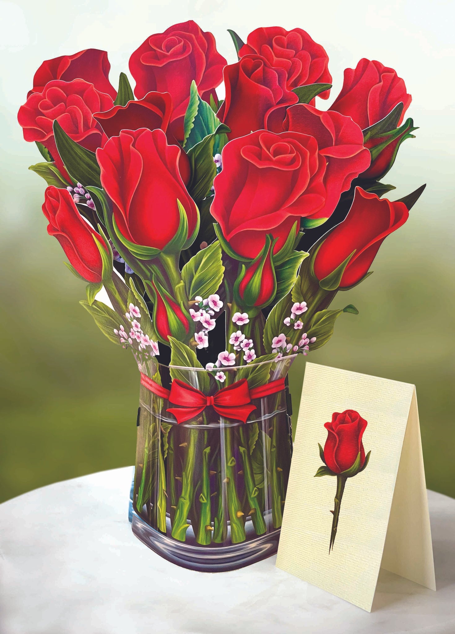 Pop Up Flower Bouquet - Red Roses