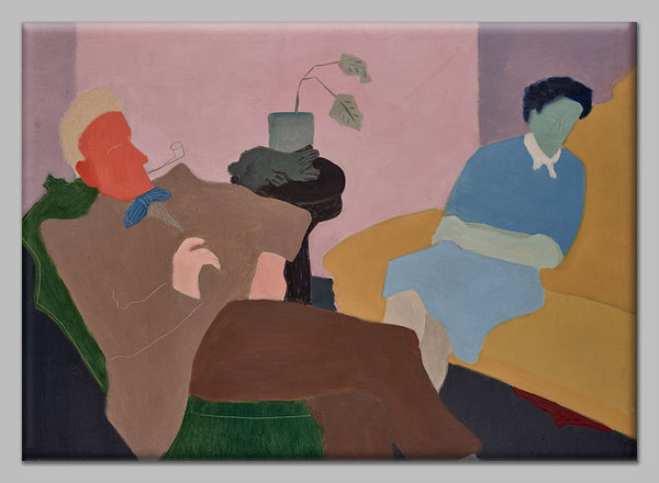 Magnet featuring the colorful painting "Husband and Wife" by Milton Avery