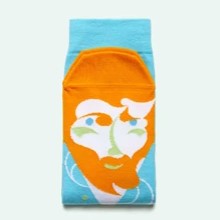 Socks designed to look like artist Vincent Van Gogh