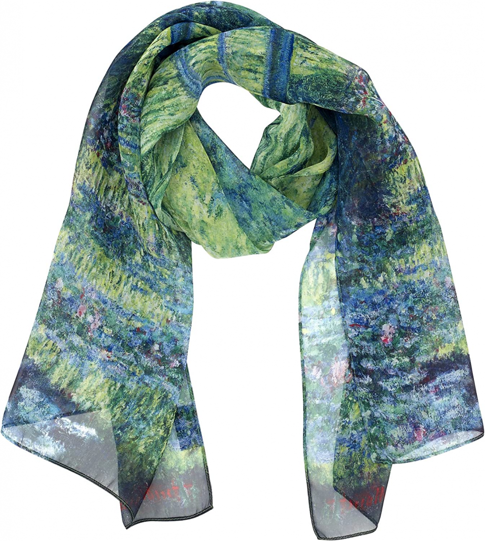 Monet - Japanese Bridge - Lightweight Scarf