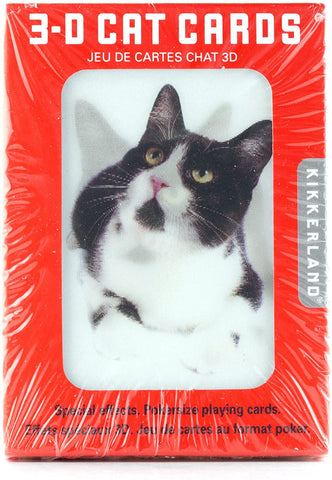 3D cats playing card deck 