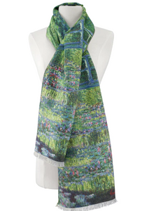 Monet - Japanese Bridge - Viscose\Poly Scarf
