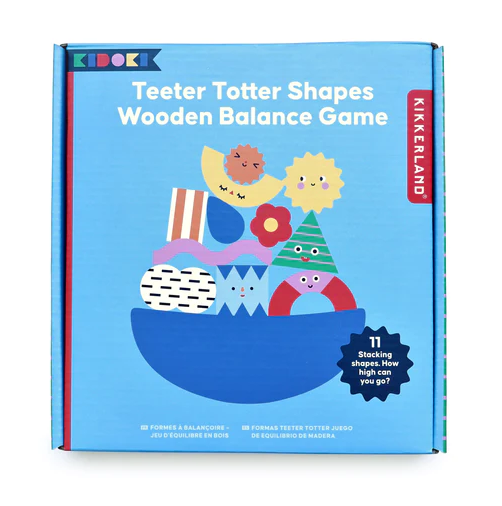 Teeter Totter Shapes Wood Balance Game